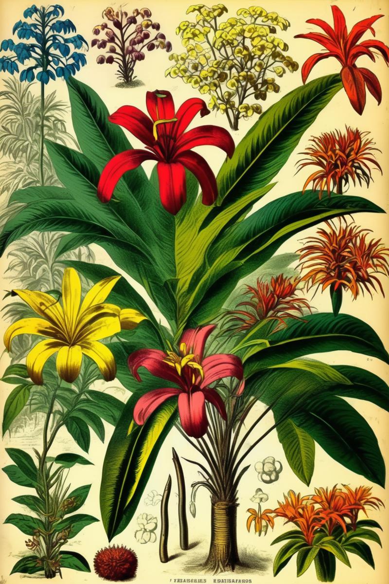 00299-3946573966-_lora_Century Botanical Illustration_1_Century Botanical Illustration - tropical_southeast asian flowers_trees singapore 1880s 2.png